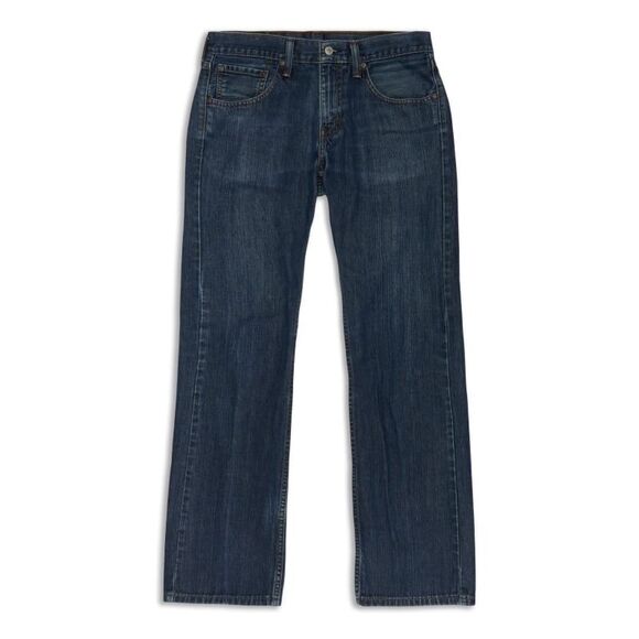 Levi's Men's 100% Cotton 527 Slim Low Boot Cut Fit Dark Wash Denim Jeans W30 - Picture 1 of 5